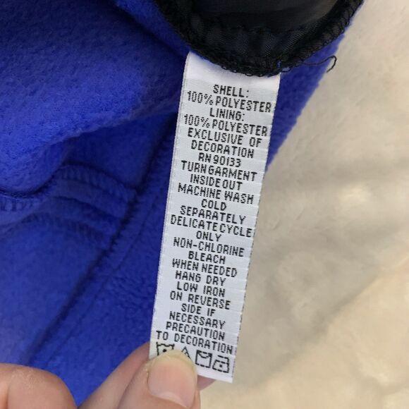 VTG Bob Mackie Blue Wearable Art with Embroidered Design Fleece Jacket Size 2X - Picture 9 of 11